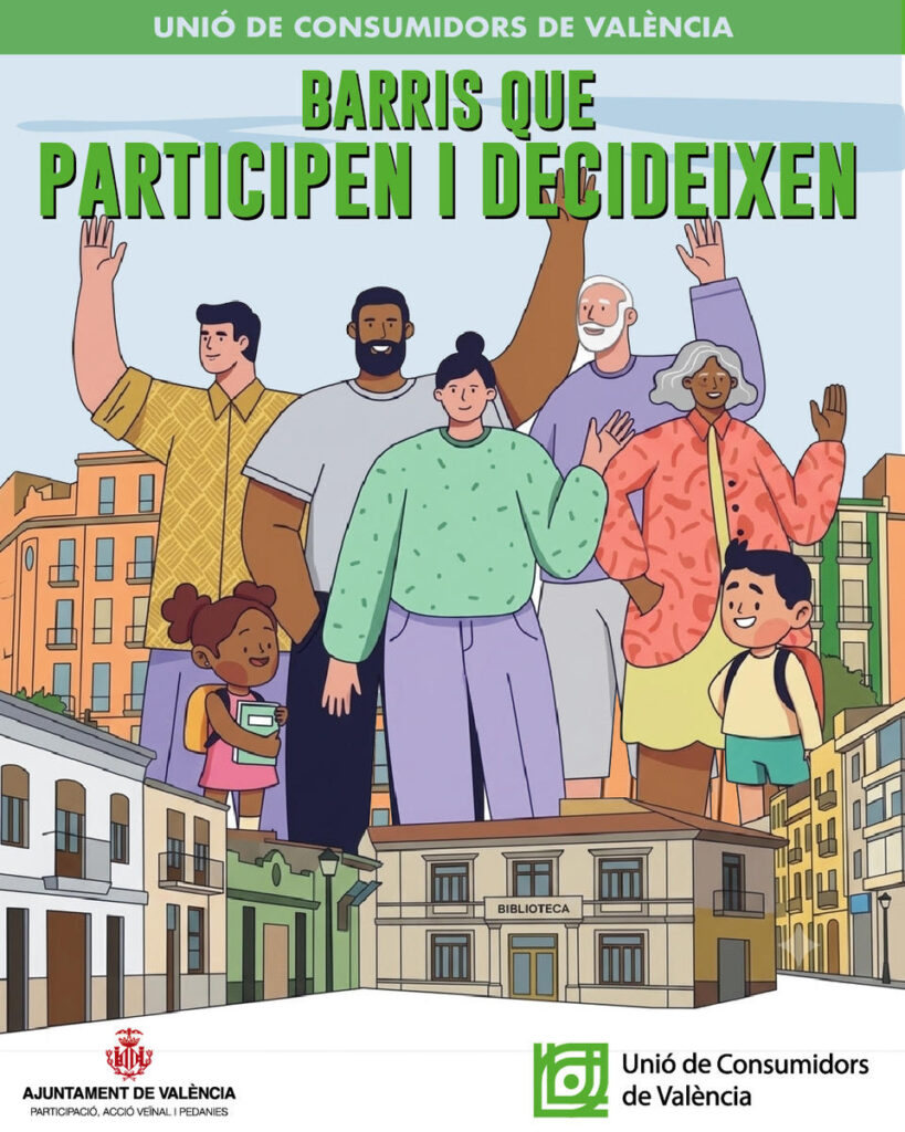 Cartell de la campanya «Barris que participen i decideixen»