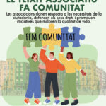 Cartell «El teixit associatiu fa comunitat»