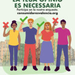 Cartell «La teua opinió és necessària»
