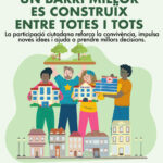 Cartell «Un barri millor es construïx entre totes i tots»