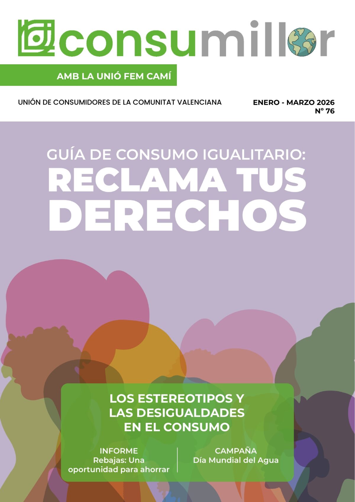 Portada de la revista Consumillor nº 76, enero - marzo 2026