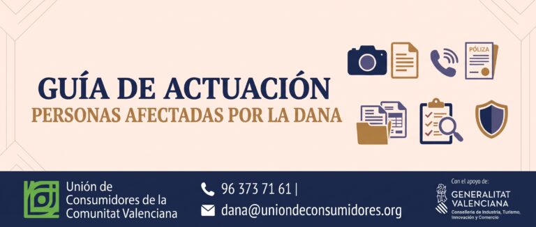 Guía de actuación: Personas afectadas por la DANA