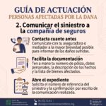 Guía de actuación para personas afectadas por la DANA, paso 2: Comunicar el siniestro a la compañía de seguros